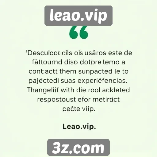 Depoimentos de usuários sobre leao.vip